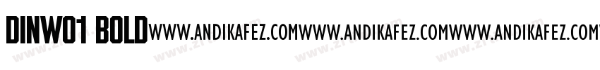 DINW01 Bold字体转换